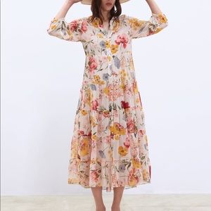 Zara floral dress
